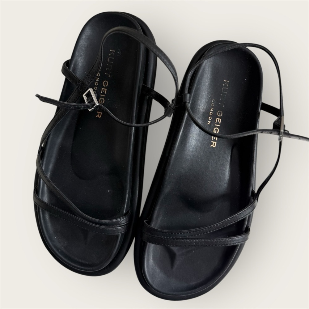 Kurt Geiger London Orson black chunky Strappy Sandal